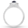 Thumbnail Image 1 of Neil Lane Oval-cut Sapphire Engagement Ring 7/8 ct tw Diamonds 14K Gold