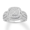 Thumbnail Image 0 of Diamond Engagement Ring 1/2 ct tw Round-cut 10K White Gold