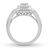 Thumbnail Image 1 of Diamond Engagement Ring 1/2 ct tw Round-cut 10K White Gold