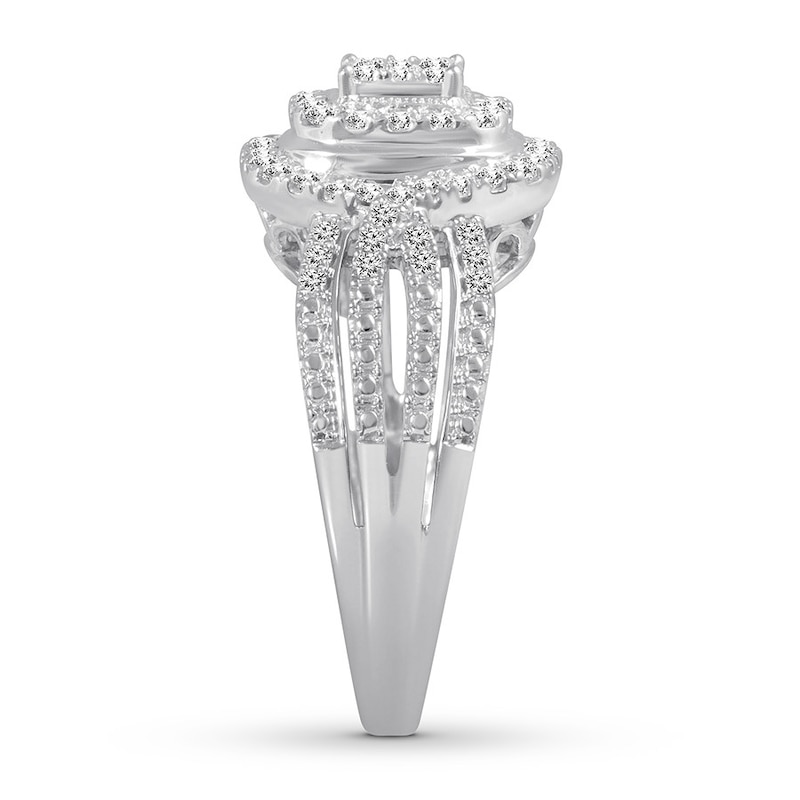 Main Image 3 of Now + Forever Diamond Engagement Ring 1/2 ct tw Round-cut 10K White Gold