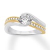 Thumbnail Image 1 of Diamond Engagement Ring 1-1/5 ct tw Round-cut 14K Two-Tone Gold
