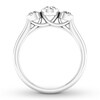 Three-Stone Diamond Ring 1 ct tw 14K White Gold