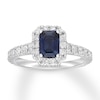 Thumbnail Image 0 of Neil Lane Emerald-cut Sapphire Engagement Ring 1 ct tw Diamonds 14K Gold