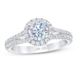 THE LEO First Light Diamond Engagement Ring 1 ct tw 14K White Gold