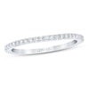 Thumbnail Image 1 of THE LEO First Light Diamond Wedding Band 1/8 ct tw Round-cut 14K White Gold
