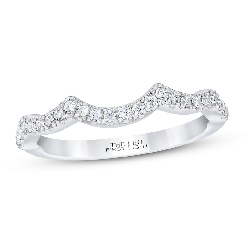 Main Image 1 of THE LEO First Light Diamond Wedding Band 1/5 ct tw 14K White Gold