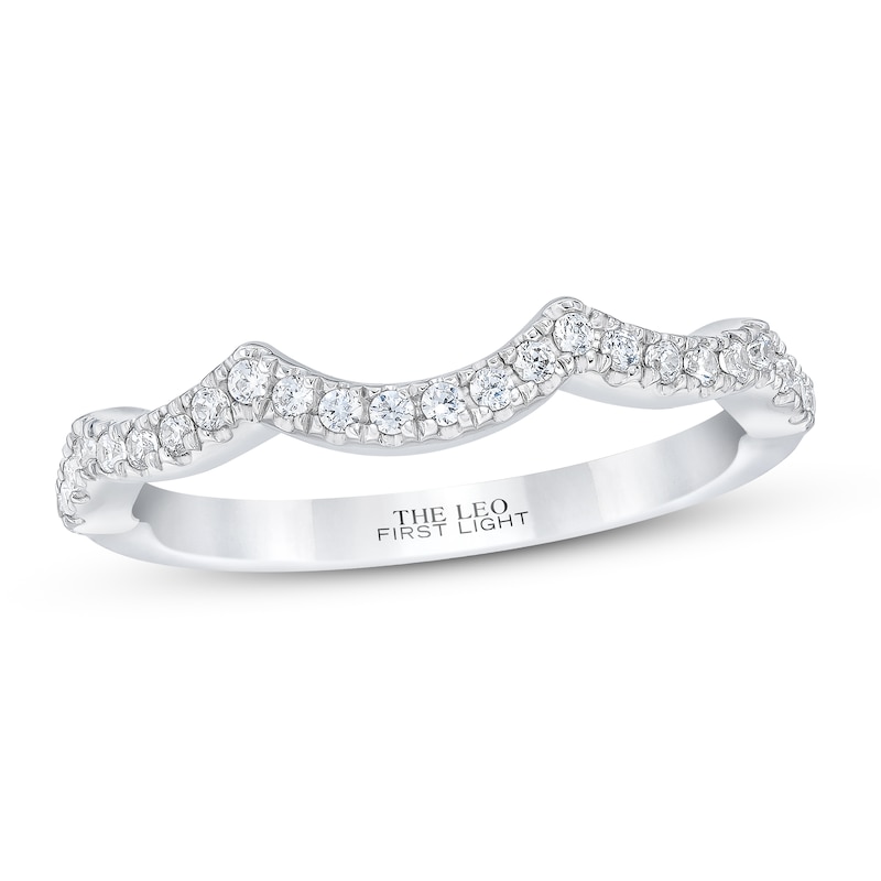 THE LEO First Light Diamond Wedding Band 1/5 ct tw 14K White Gold