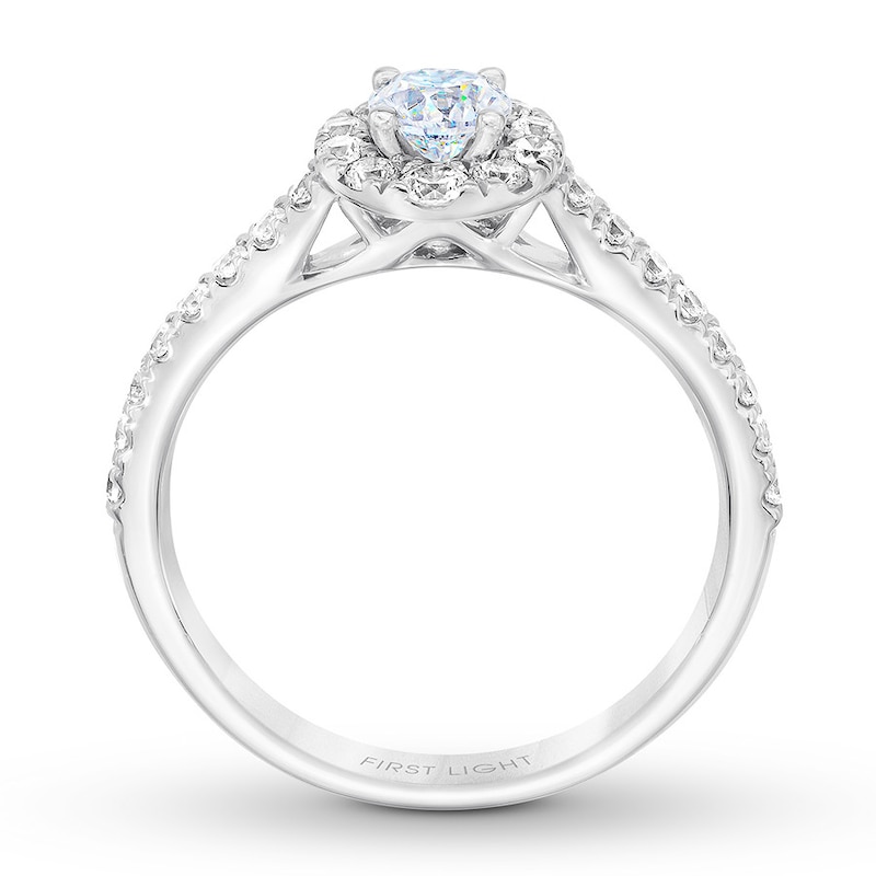 Main Image 2 of THE LEO First Light Diamond Engagement Ring 1-1/4 ct tw 14K White Gold