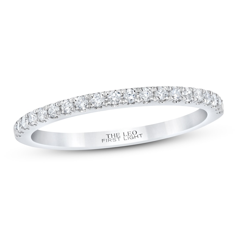 THE LEO First Light Diamond Wedding Band 1/5 ct tw 14K White Gold