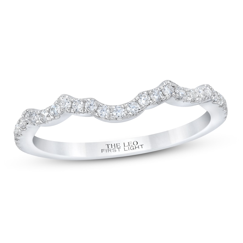 Main Image 1 of THE LEO First Light Diamond Wedding Band 1/5 ct tw 14K White Gold