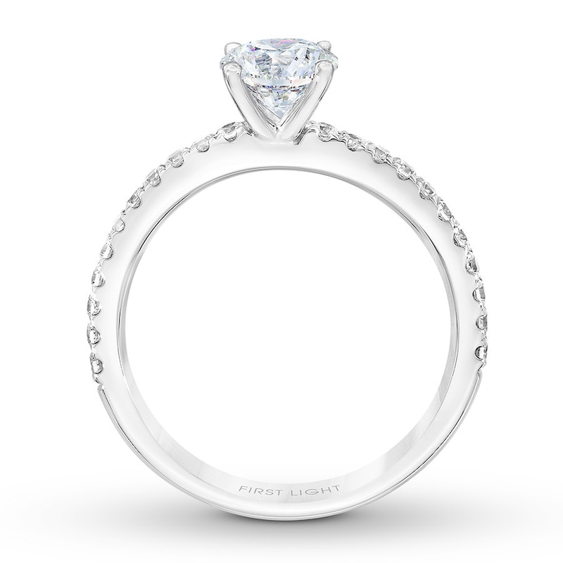 Main Image 2 of THE LEO First Light Diamond Engagement Ring 5/8 ct tw 14K White Gold