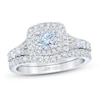 THE LEO First Light Round-Cut Diamond Bridal Set 1-1/5 ct tw 14K White Gold