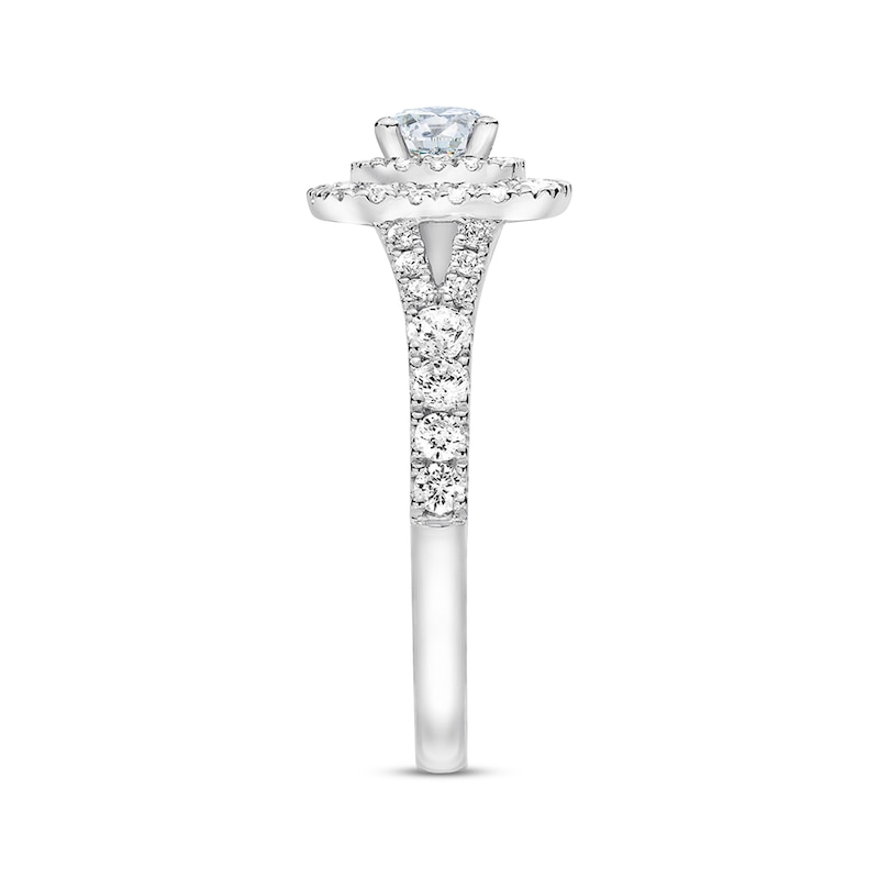 THE LEO First Light Diamond Engagement Ring 1 ct tw 14K White Gold