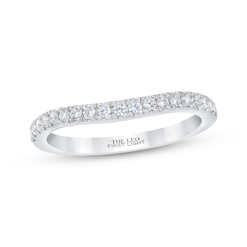 THE LEO First Light Diamond Wedding Band 1/4 ct tw 14K White Gold