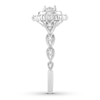 Thumbnail Image 3 of Now + Forever Diamond Engagement Ring 1/2 ct tw Oval & Round-cut 14K White Gold