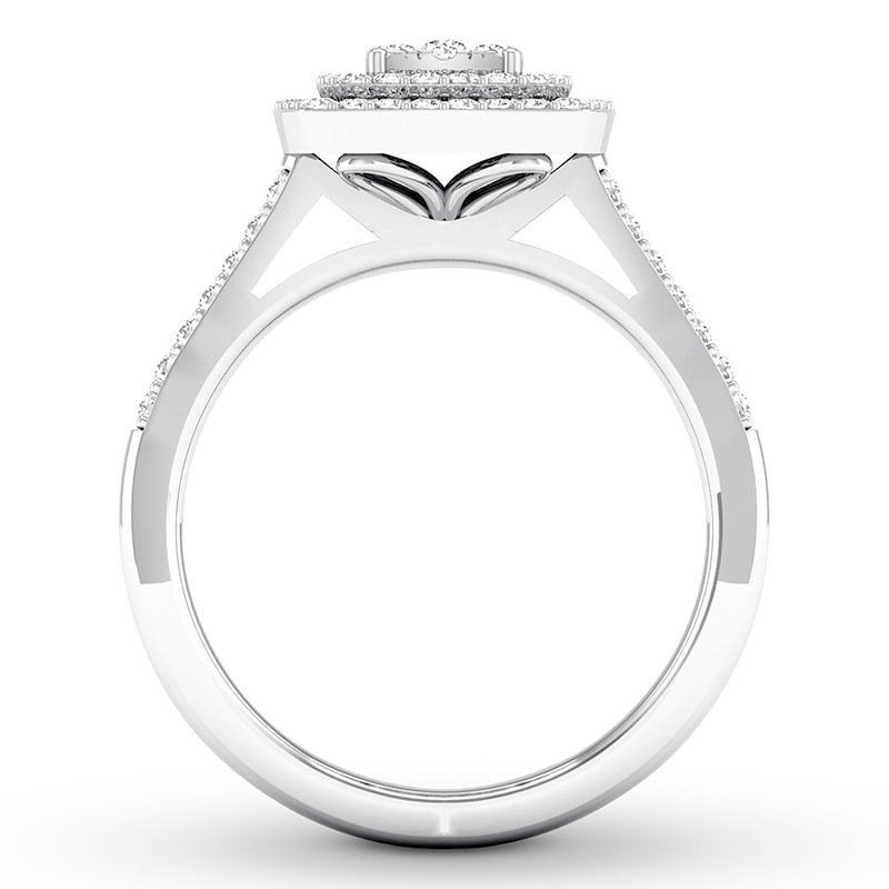Main Image 2 of Now + Forever Diamond Engagement Ring 1/2 ct tw Round-cut 10K White Gold
