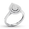 Thumbnail Image 3 of Diamond Engagement Ring 1/2 ct tw Round-cut 10K White Gold
