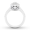 Diamond Engagement Ring 3/4 ct tw Round-cut 14K White Gold