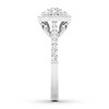 Diamond Engagement Ring 3/4 ct tw Round-cut 14K White Gold