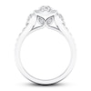 Thumbnail Image 1 of Certified Diamond Engagement Ring 1 ct tw Round 14K White Gold