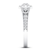 Thumbnail Image 2 of Certified Diamond Engagement Ring 1 ct tw Round 14K White Gold