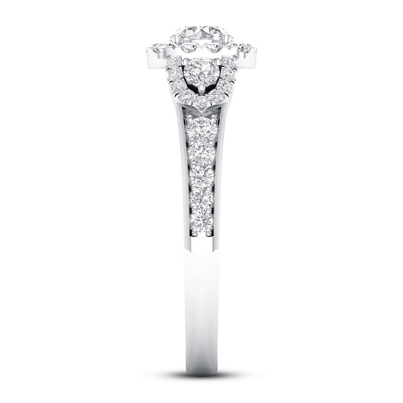 Main Image 3 of Now + Forever Certified Diamond Engagement Ring 1 ct tw Round 14K White Gold