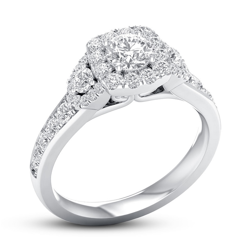 Main Image 4 of Now + Forever Certified Diamond Engagement Ring 1 ct tw Round 14K White Gold
