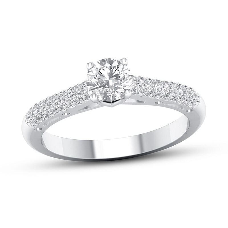 Main Image 1 of Now + Forever Certified Diamond Engagement Ring 3/4 ct tw 14K White Gold