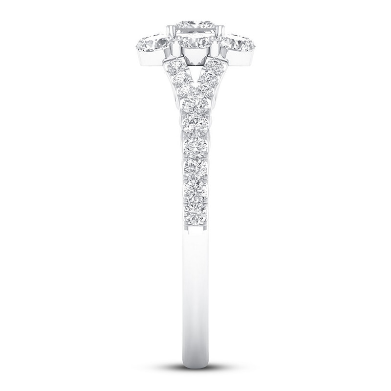 Certified Diamond Engagement Ring 1 ct tw 14K White Gold