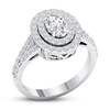 Thumbnail Image 3 of Certified Diamond Engagement Ring 3/4 ct tw 14K White Gold