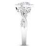 Certified Diamond Engagement Ring 3/4 ct tw 14K White Gold