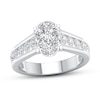 Thumbnail Image 1 of Now + Forever Certified Diamond Engagement Ring 1/2 ct tw Oval-cut 14K White Gold
