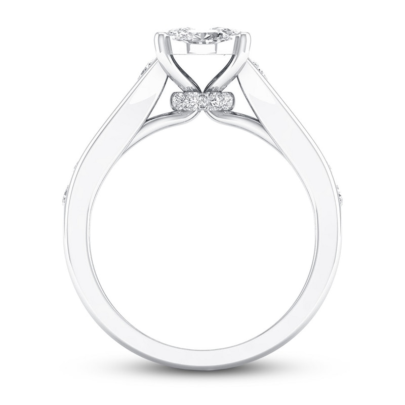 Main Image 2 of Now + Forever Certified Diamond Engagement Ring 1/2 ct tw Oval-cut 14K White Gold