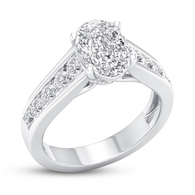 Main Image 4 of Now + Forever Certified Diamond Engagement Ring 1/2 ct tw Oval-cut 14K White Gold