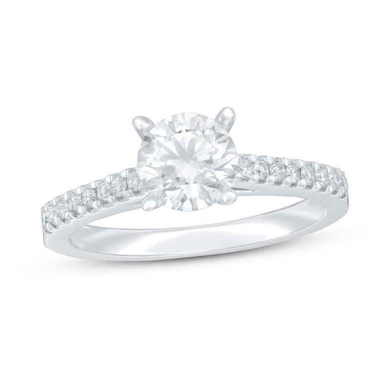 Main Image 1 of Lab-Grown Diamonds Engagement Ring 1-1/5 ct tw 14K White Gold