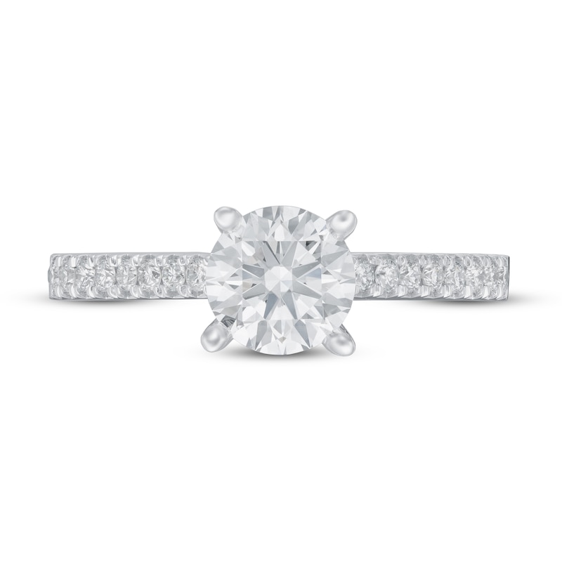 Main Image 3 of Lab-Grown Diamonds Engagement Ring 1-1/5 ct tw 14K White Gold
