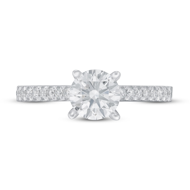 Lab-Created Diamond Engagement Ring 1-1/5 ct tw 14K White Gold | Kay