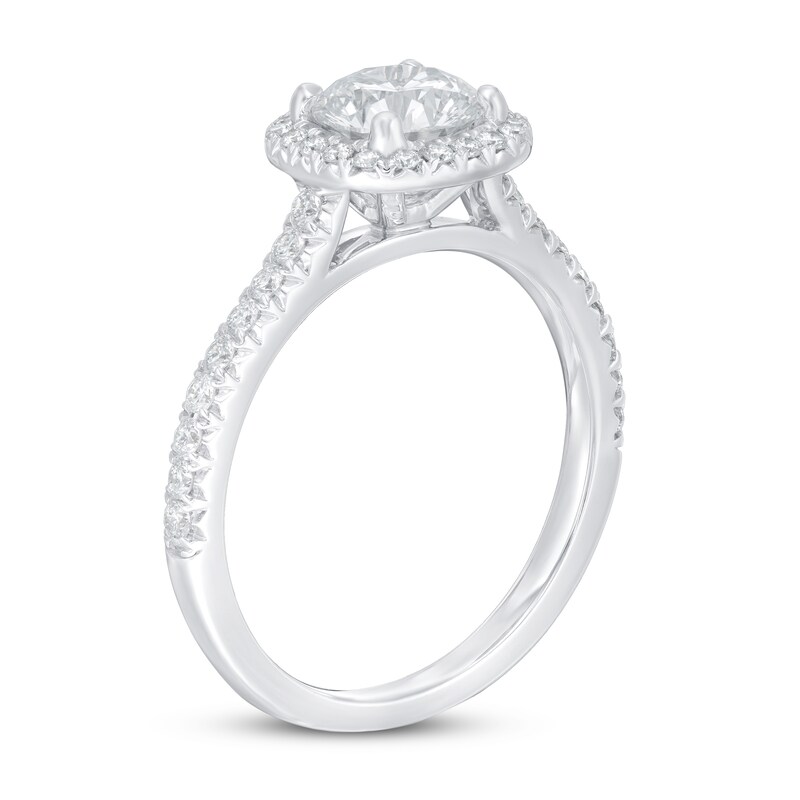 Lab-Created Diamonds by KAY Engagement Ring 1-1/3 ct tw 14K White Gold