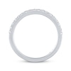 Thumbnail Image 3 of THE LEO Diamond Wedding Band 1/3 ct tw Round-cut 14K White Gold