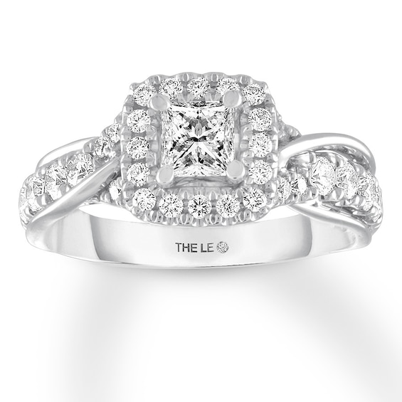 THE LEO Diamond Princess-cut Engagement Ring 1 ct tw 14K White Gold
