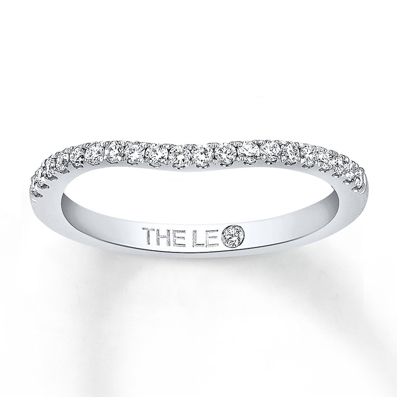 THE LEO Diamond Wedding Band 1/5 ct tw Round-cut 14K White Gold