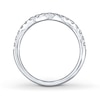 Thumbnail Image 2 of THE LEO Diamond Wedding Band 3/8 ct tw Round-cut 14K White Gold