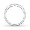 Thumbnail Image 1 of THE LEO Diamond Wedding Band 3/8 ct tw Round-cut 14K White Gold