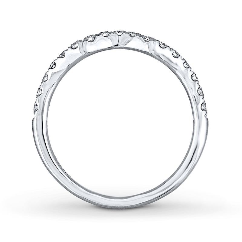 Main Image 2 of THE LEO Diamond Wedding Band 3/8 ct tw Round-cut 14K White Gold