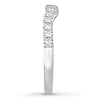 Thumbnail Image 3 of THE LEO Diamond Wedding Band 3/8 ct tw Round-cut 14K White Gold