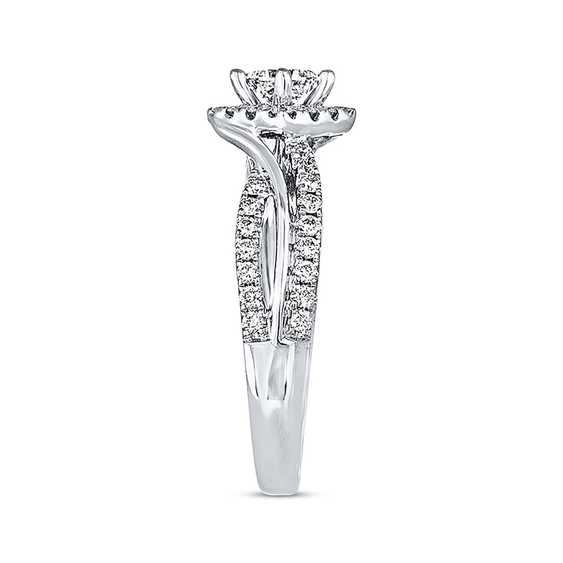 Main Image 2 of THE LEO Diamond Princess-cut Engagement Ring 3/4 ct tw 14K White Gold