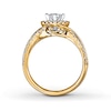 Thumbnail Image 1 of THE LEO Diamond Princess-cut Engagement Ring 3/4 ct tw 14K Yellow Gold