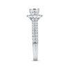 Thumbnail Image 2 of THE LEO Diamond Engagement Ring 1 ct tw Princess & Round-cut 14K White Gold