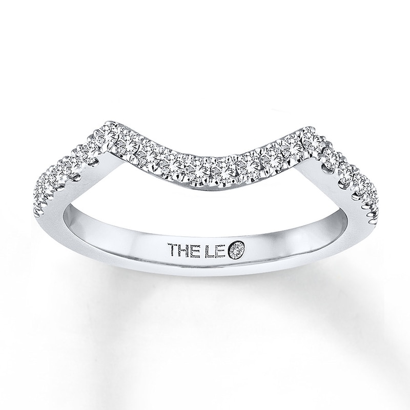 THE LEO Diamond Wedding Band 1/4 ct tw Round-cut 14K White Gold