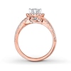 Thumbnail Image 1 of THE LEO Diamond Princess-cut Engagement Ring 3/4 ct tw 14K Rose Gold